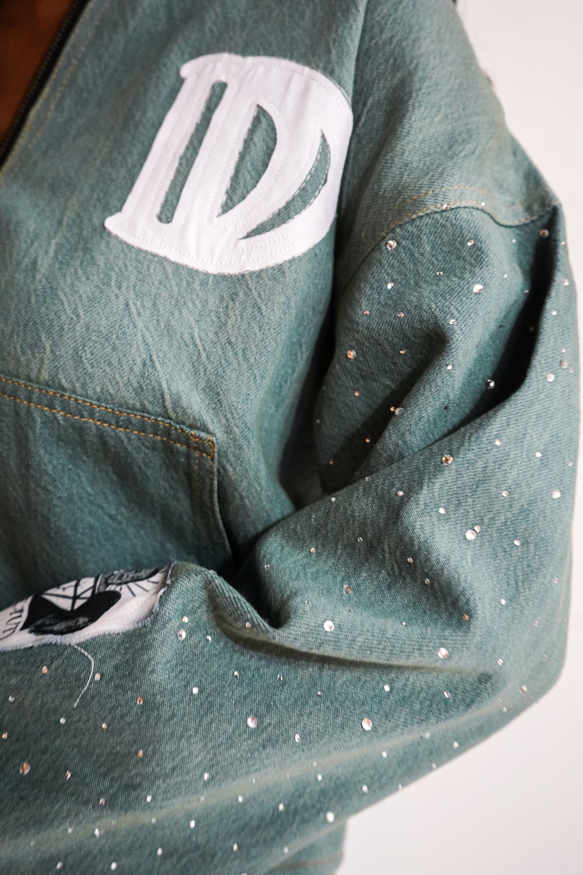 Limited Edition Teal Denim Zip-Up