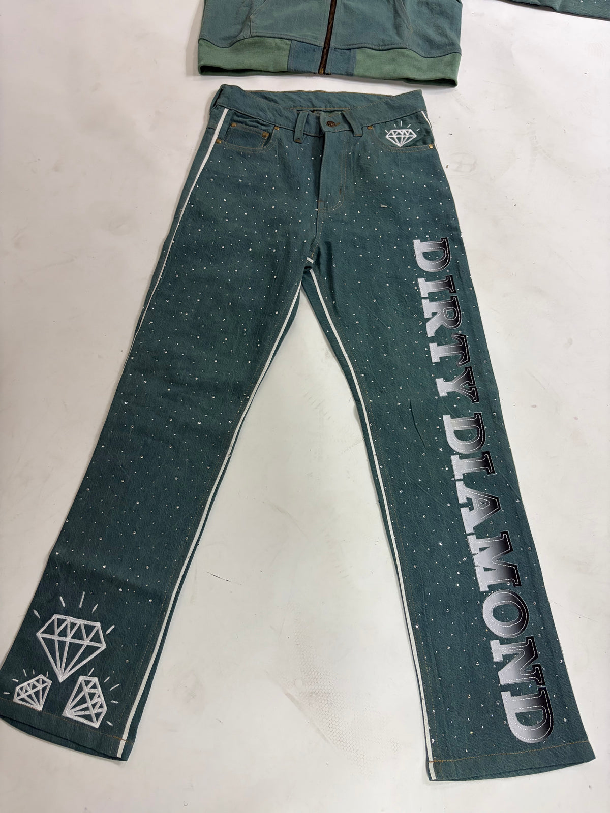 Limited Edition Teal Denim Pants