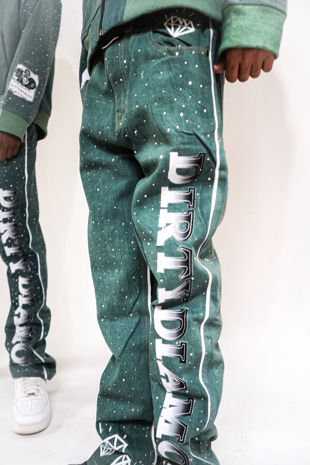 Limited Edition Teal Denim Pants