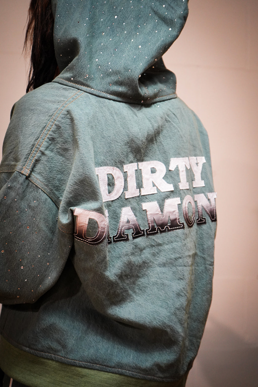 Limited Edition Teal Denim Zip-Up