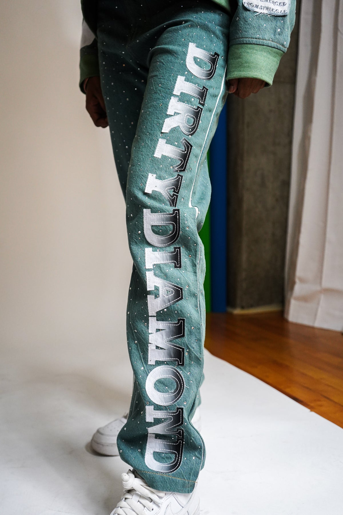 Limited Edition Teal Denim Pants